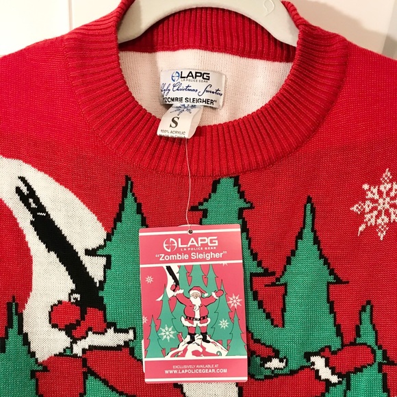 Zombie Christmas Sweater - Picture 8 of 8